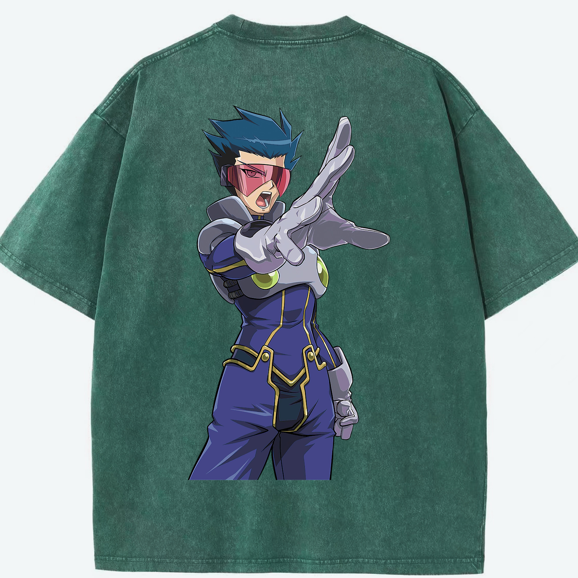 （画像用） 遊☆戯☆王 Yu-Gi-Oh! 綿100% ヴィンテージ風 半袖Tシャツ（背面プリント）